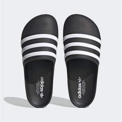 badslippers zwart adidas|Adidas 3 strips dames.